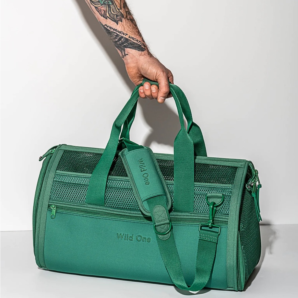 Wild One Dog Travel Carrier, NWT, Green